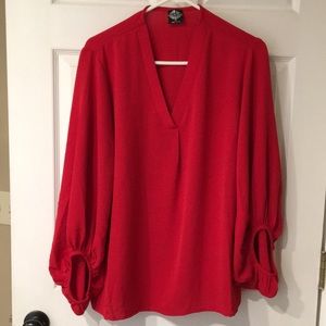 Oversized Red Top